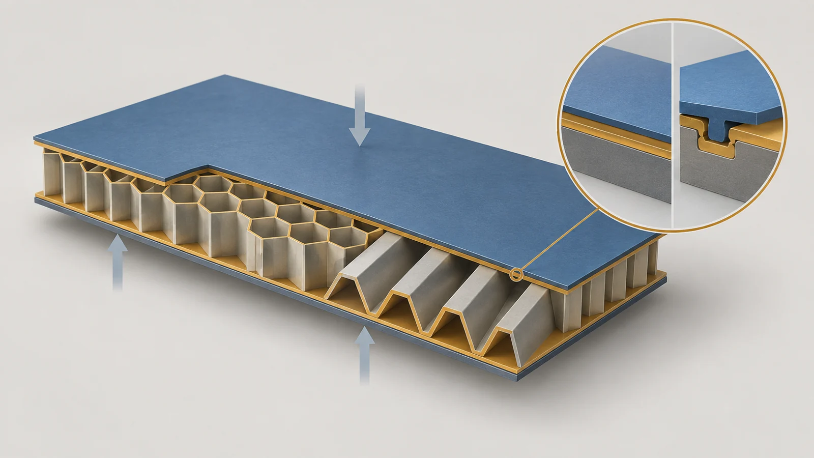What can honeycombs and wood teach us about stronger panels?