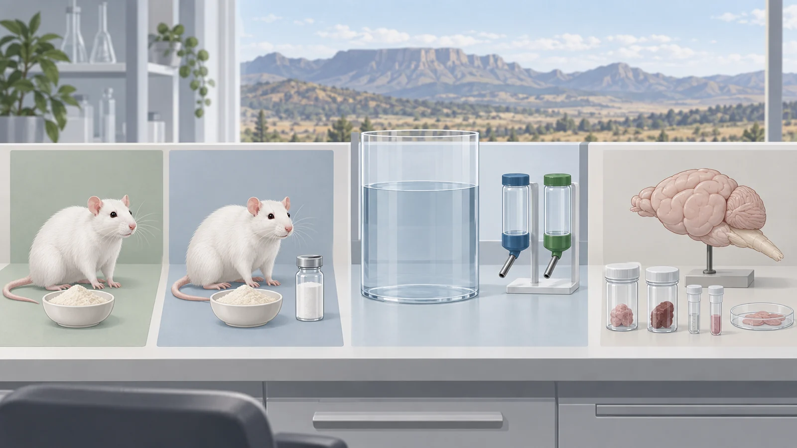 Why did adding an antidepressant change creatine’s effects in rats at altitude?