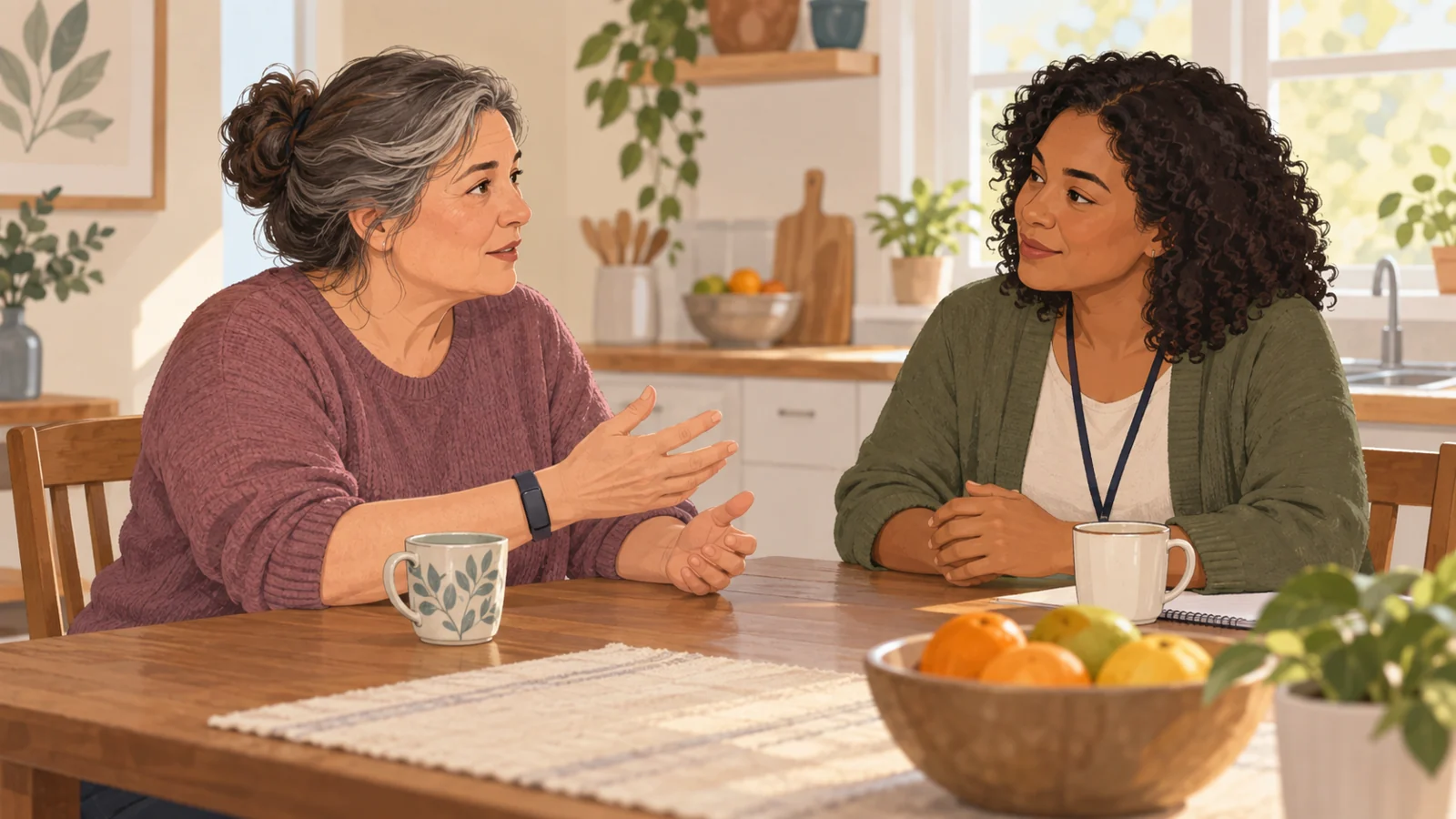 Testing whether home support adds value for dementia caregivers using wearables