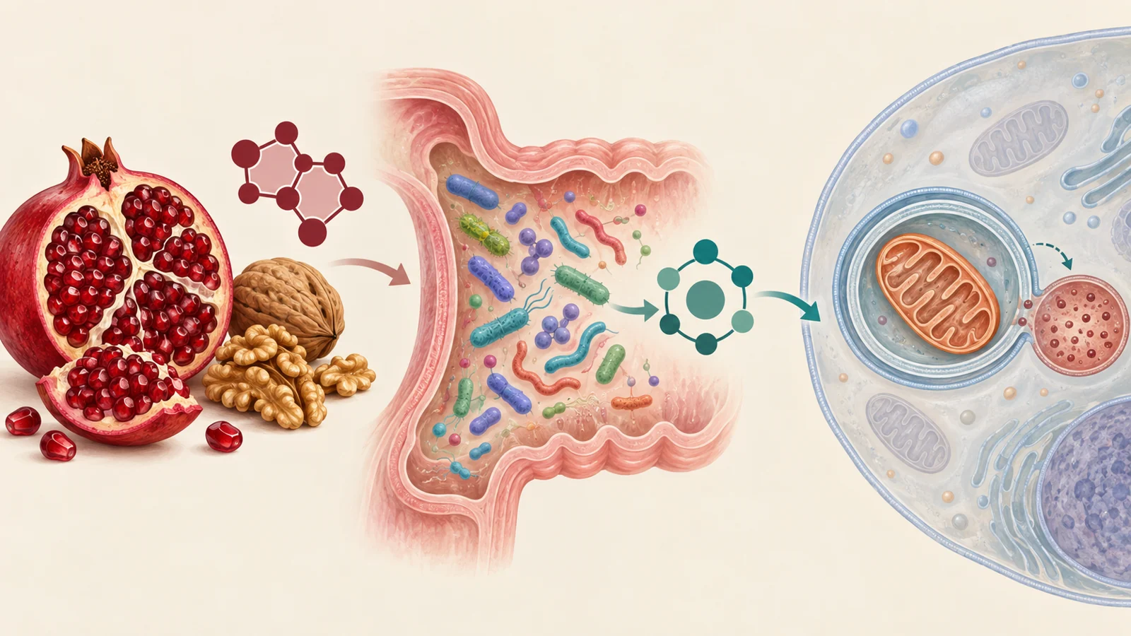 How plant-food compounds connect gut microbes and cellular recycling