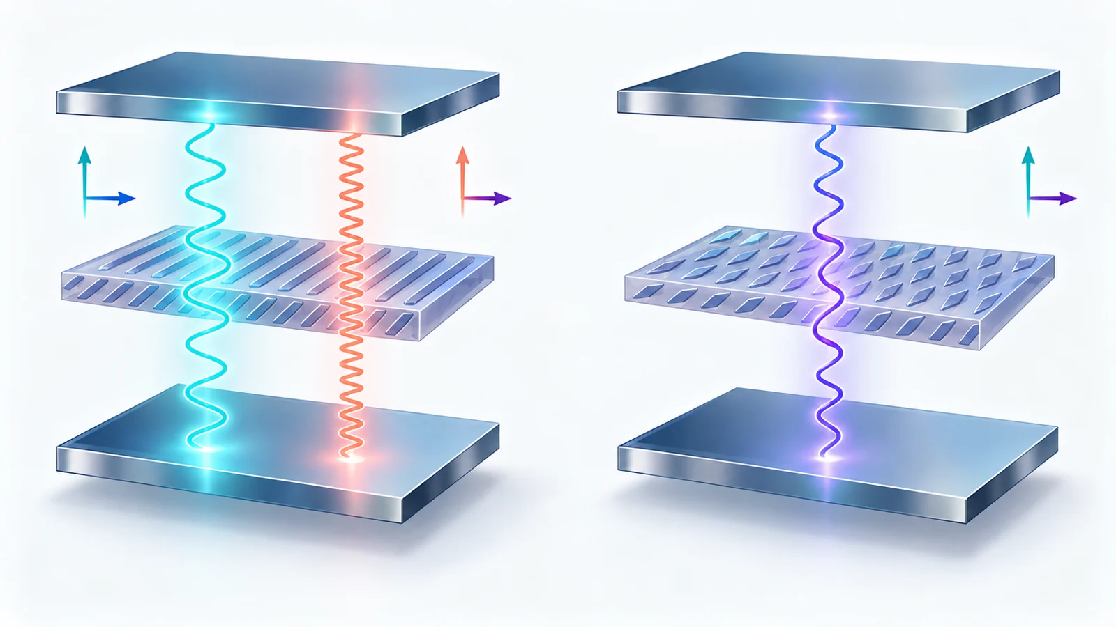 How material inside a cavity shapes light through polarization