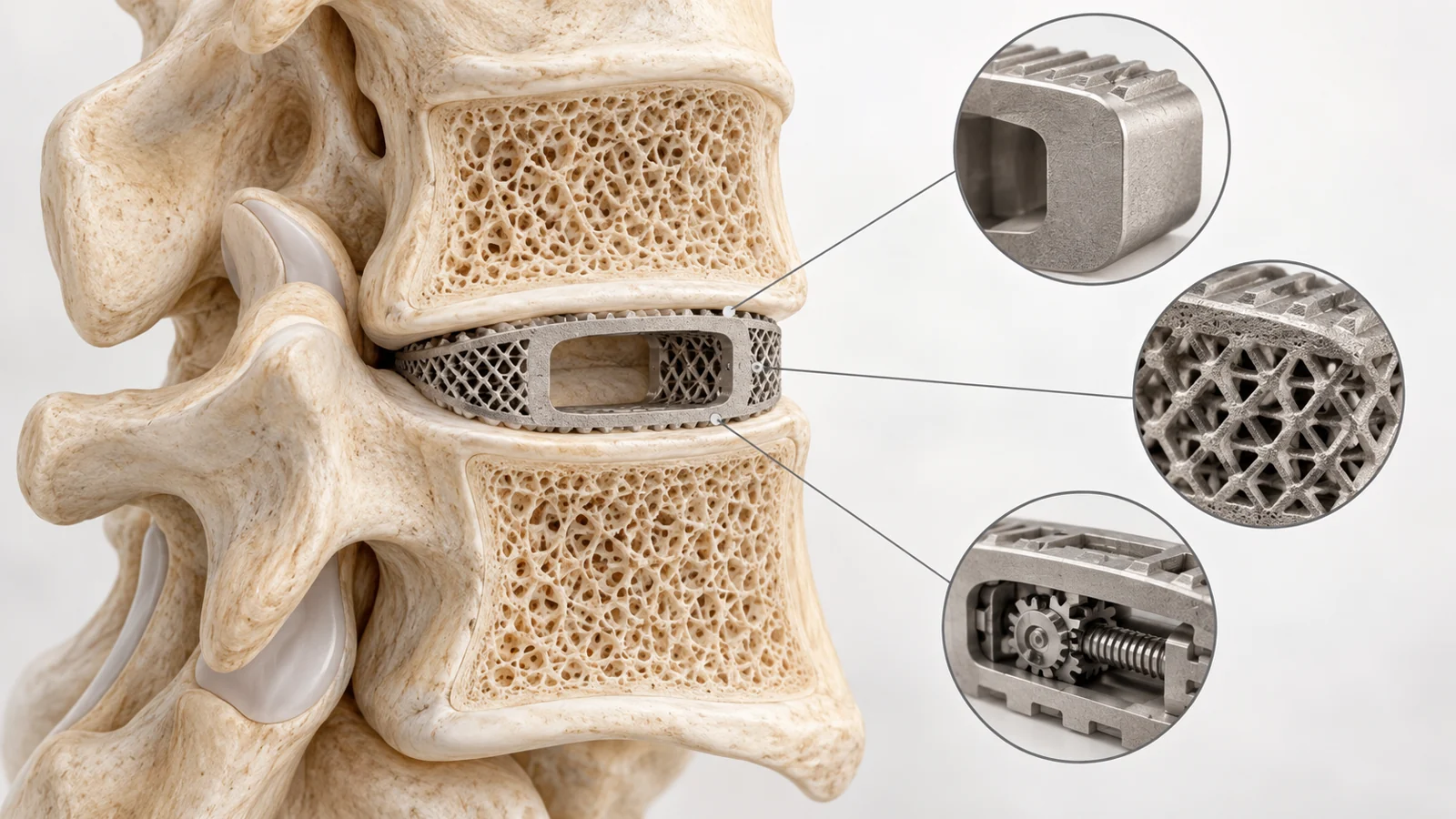 Smarter spinal-fusion cage designs face an unsettled test of patient benefit