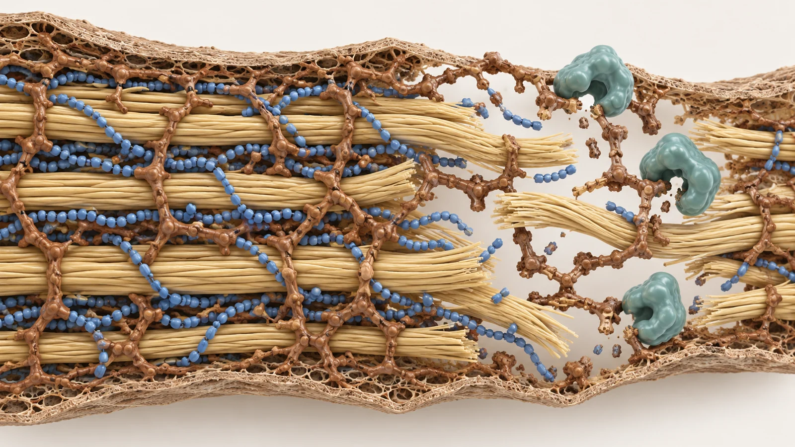 How far should microbes break down straw for fuels and fibers?