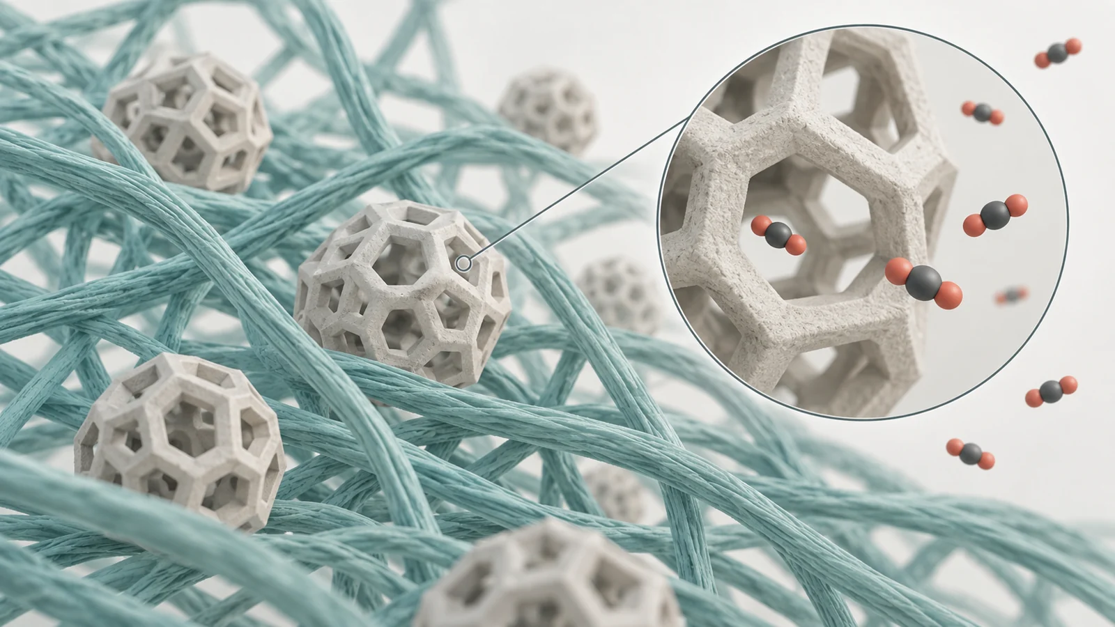 Combining carbon-capturing pores with a cellulose support