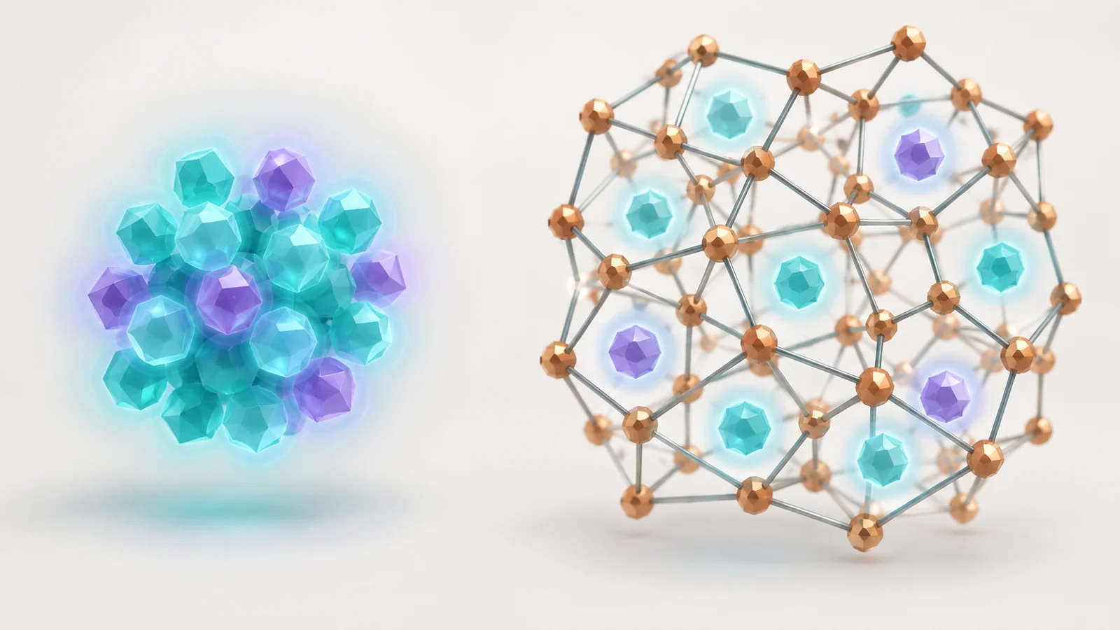 Pairing a porous scaffold with ingredients that emit light