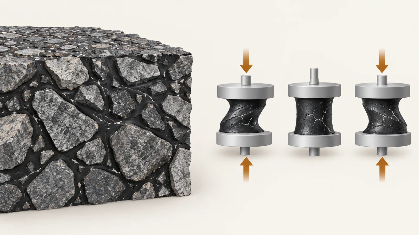 Can a road’s binding material recover and resist damage again?
