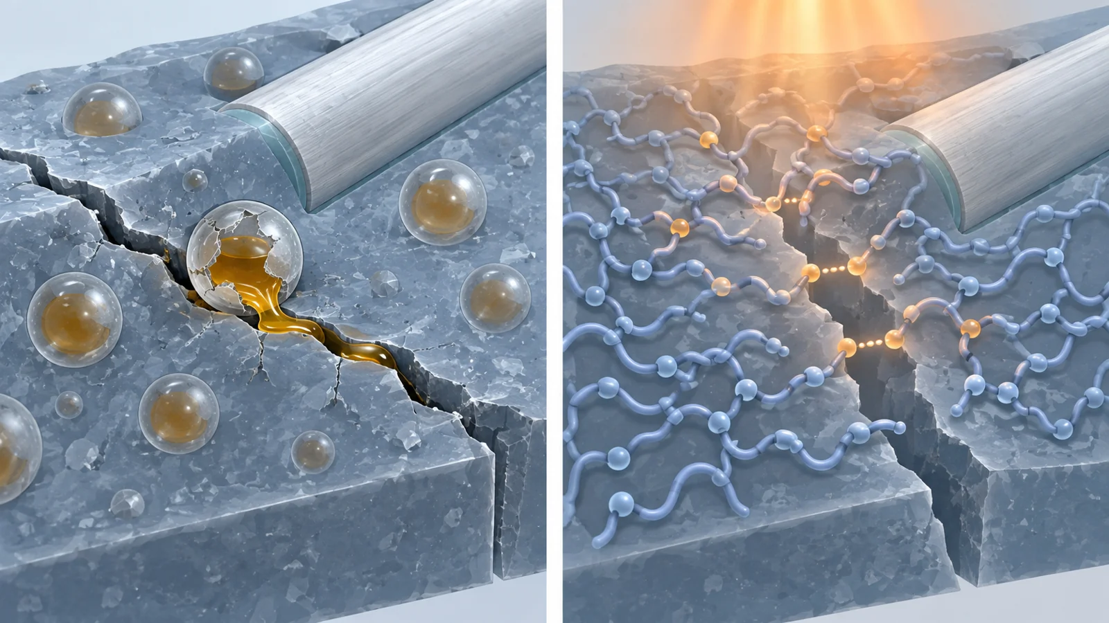 How polymer composites repair cracks and where healing falls short