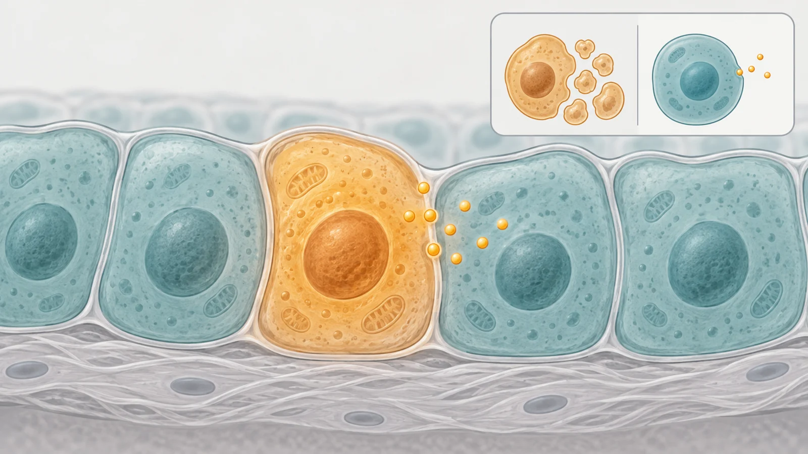 Why target cells that stop dividing, and what do human tests show?