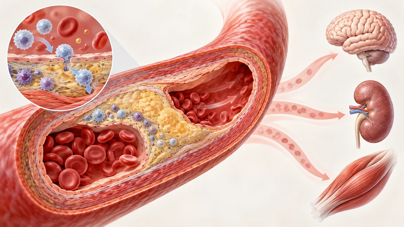 How aging and artery plaque may affect each other
