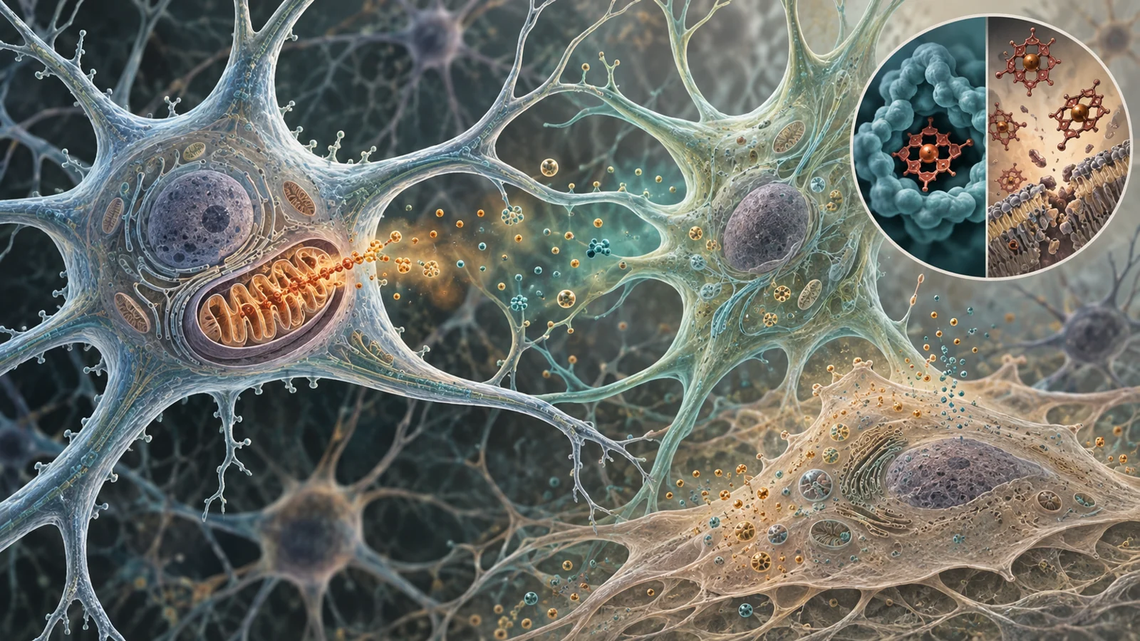 How stressed brain cells and disrupted chemistry connect in Alzheimer’s