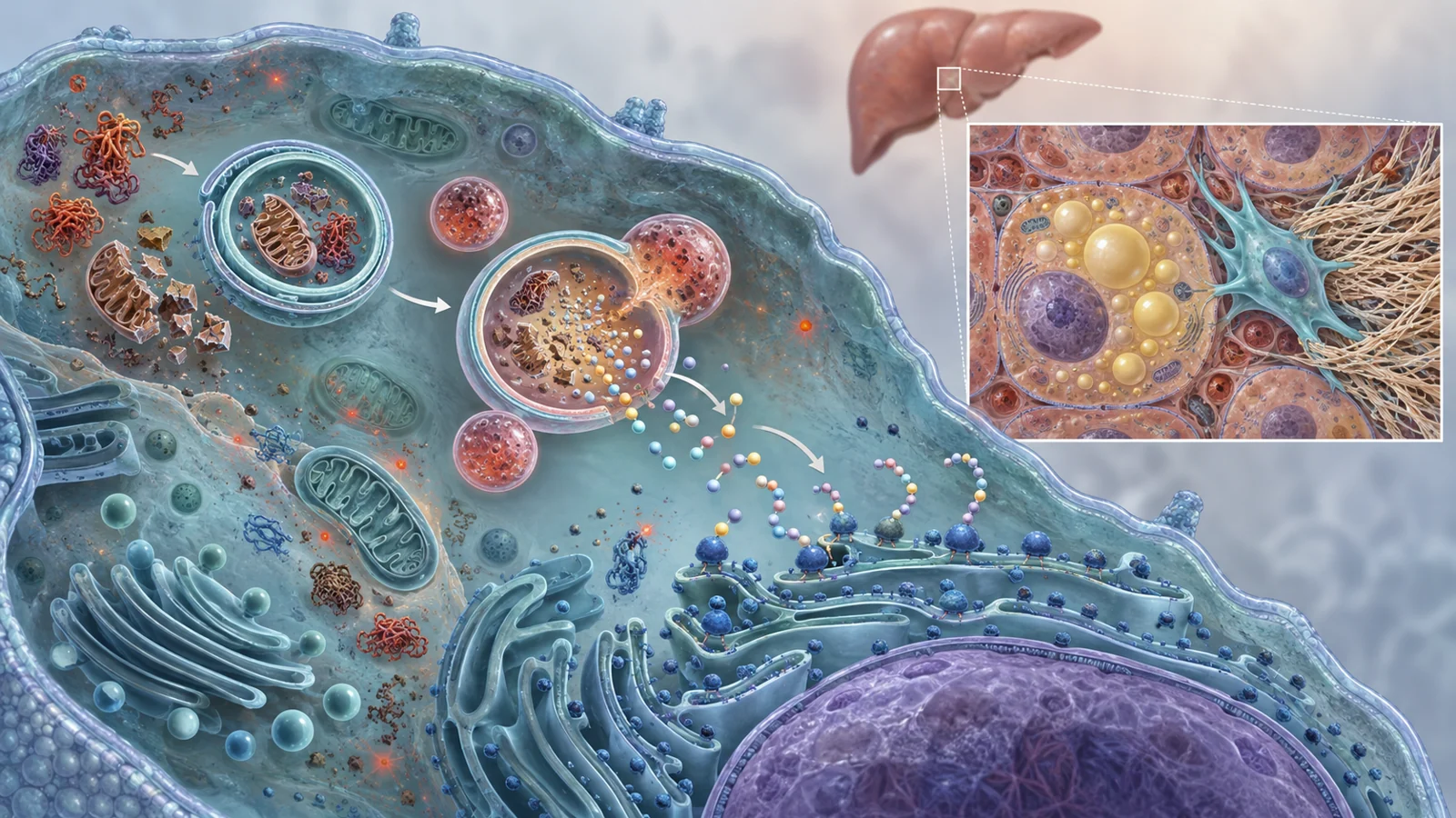 When cellular recycling changes as cells stop dividing
