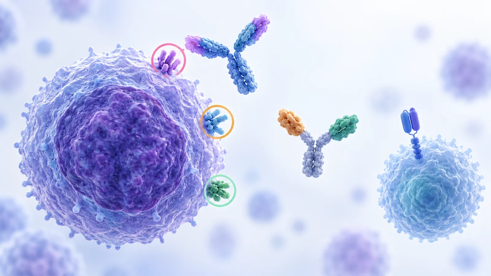 When B-ALL returns, what can doctors target on leukemia cells?