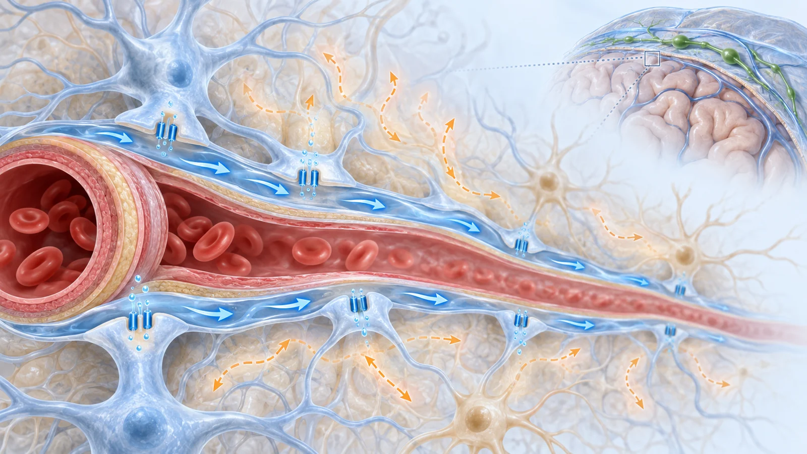How fluid moving around brain vessels connects to aging and Alzheimer’s disease