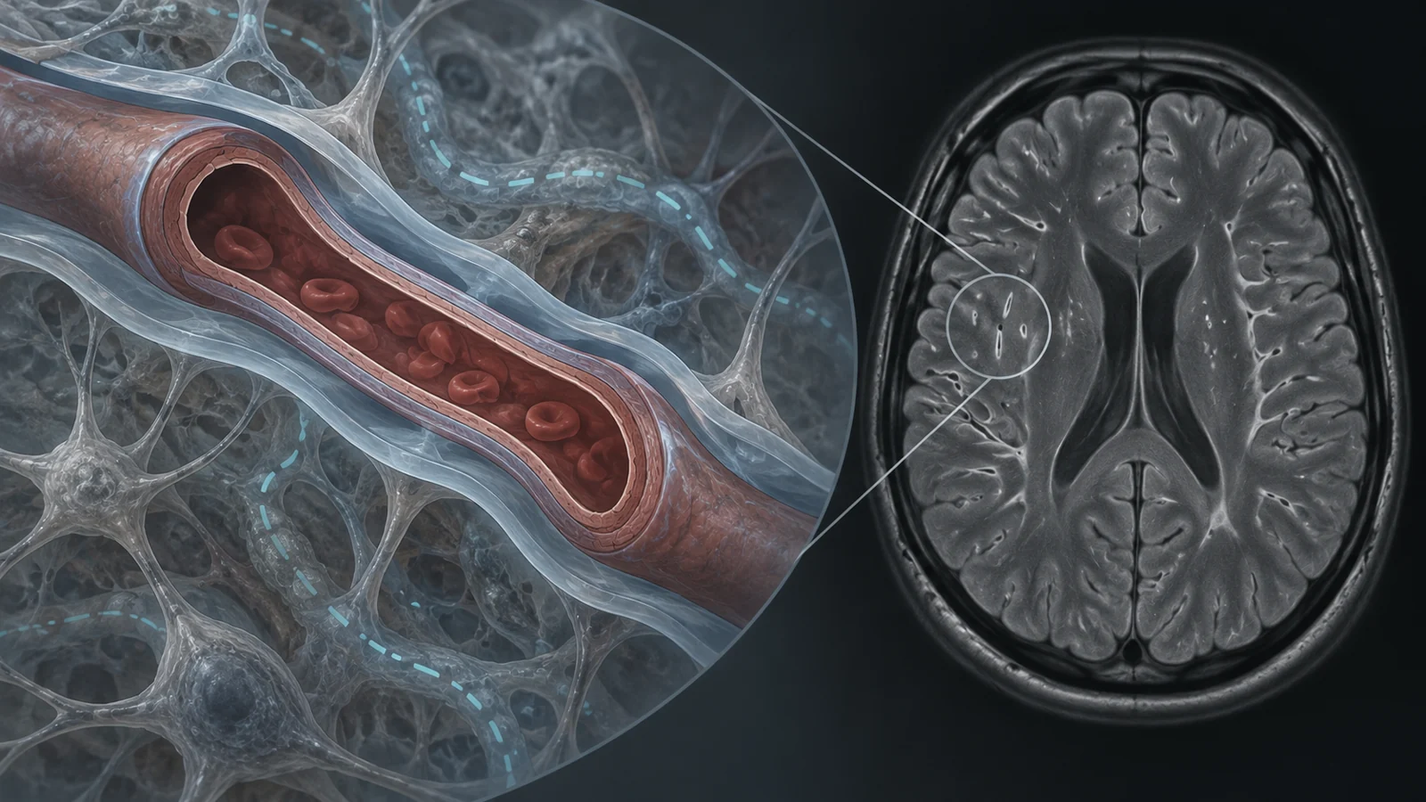 Enlarged spaces on brain scans offer an uncertain clue to small vessel disease