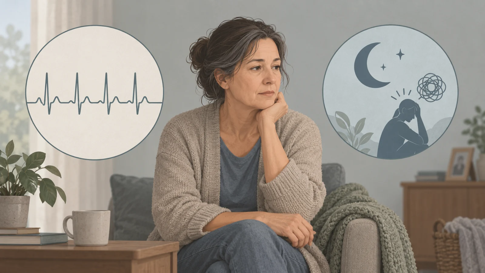 Caregiver stress, sleep and heart regulation in the Cereset study