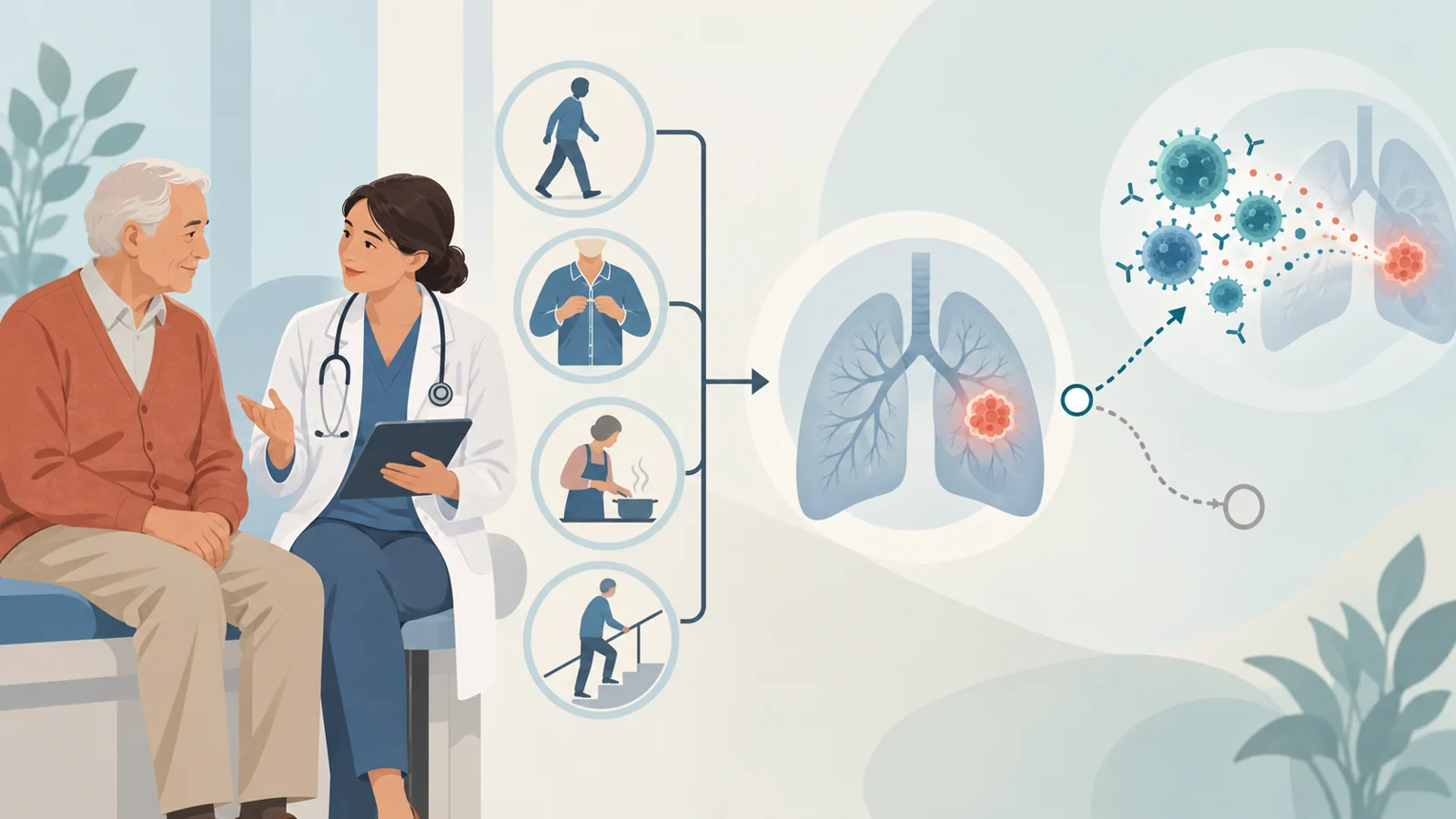 What checkpoint inhibitor evidence says about older adults with poorer function