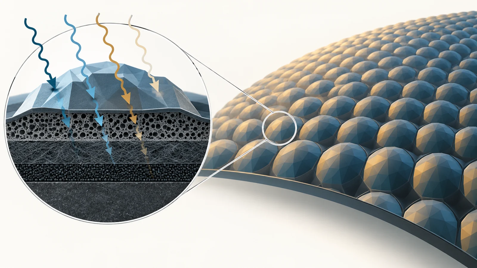 How layered materials and an eye-inspired design tackle microwave absorption