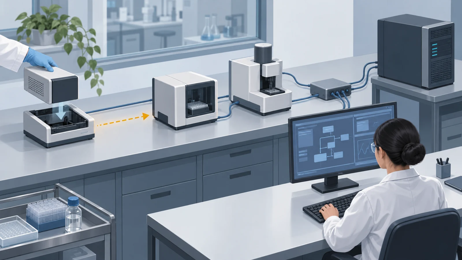 How does Constellation coordinate instruments as lab setups change?