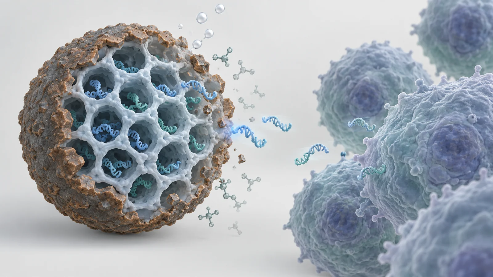 How a porous scaffold could link tumor injury to immune action