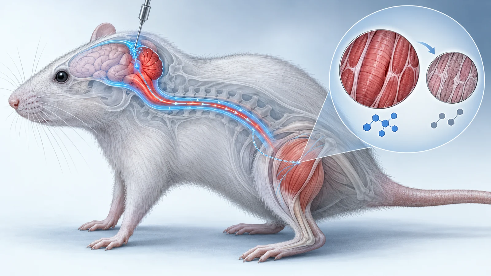 Brain-directed gene delivery protected movement and muscle development in rats with creatine transport deficiency