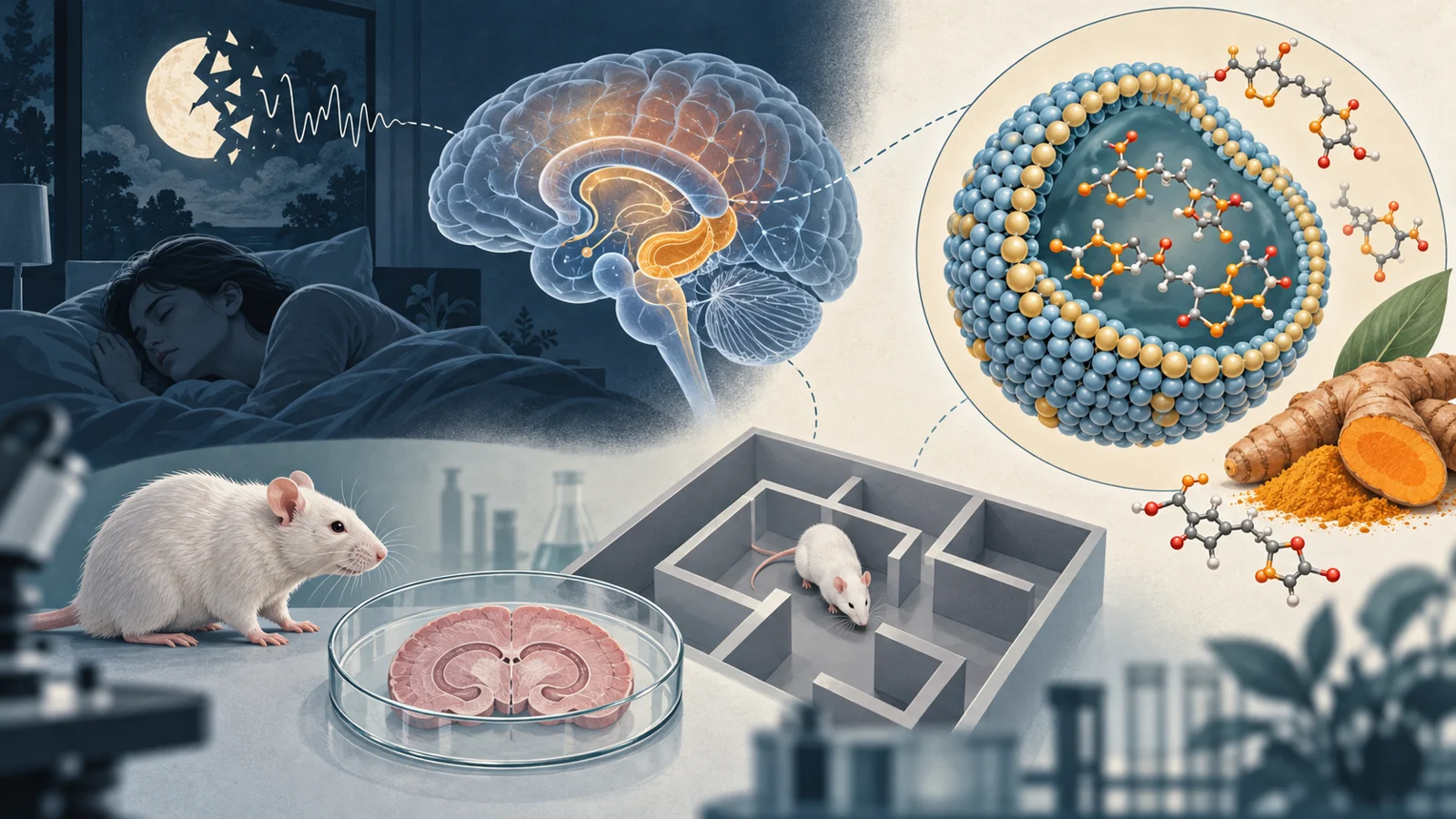 Sleep loss, Alzheimer’s and what turmeric’s curcumin can show