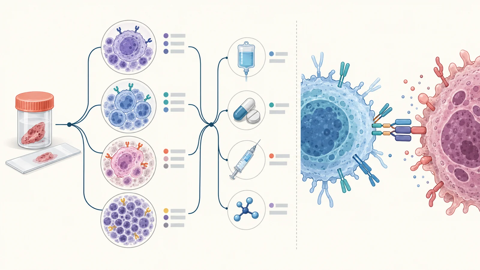 Why did lymphoma care change after relapse while first treatment held steady?