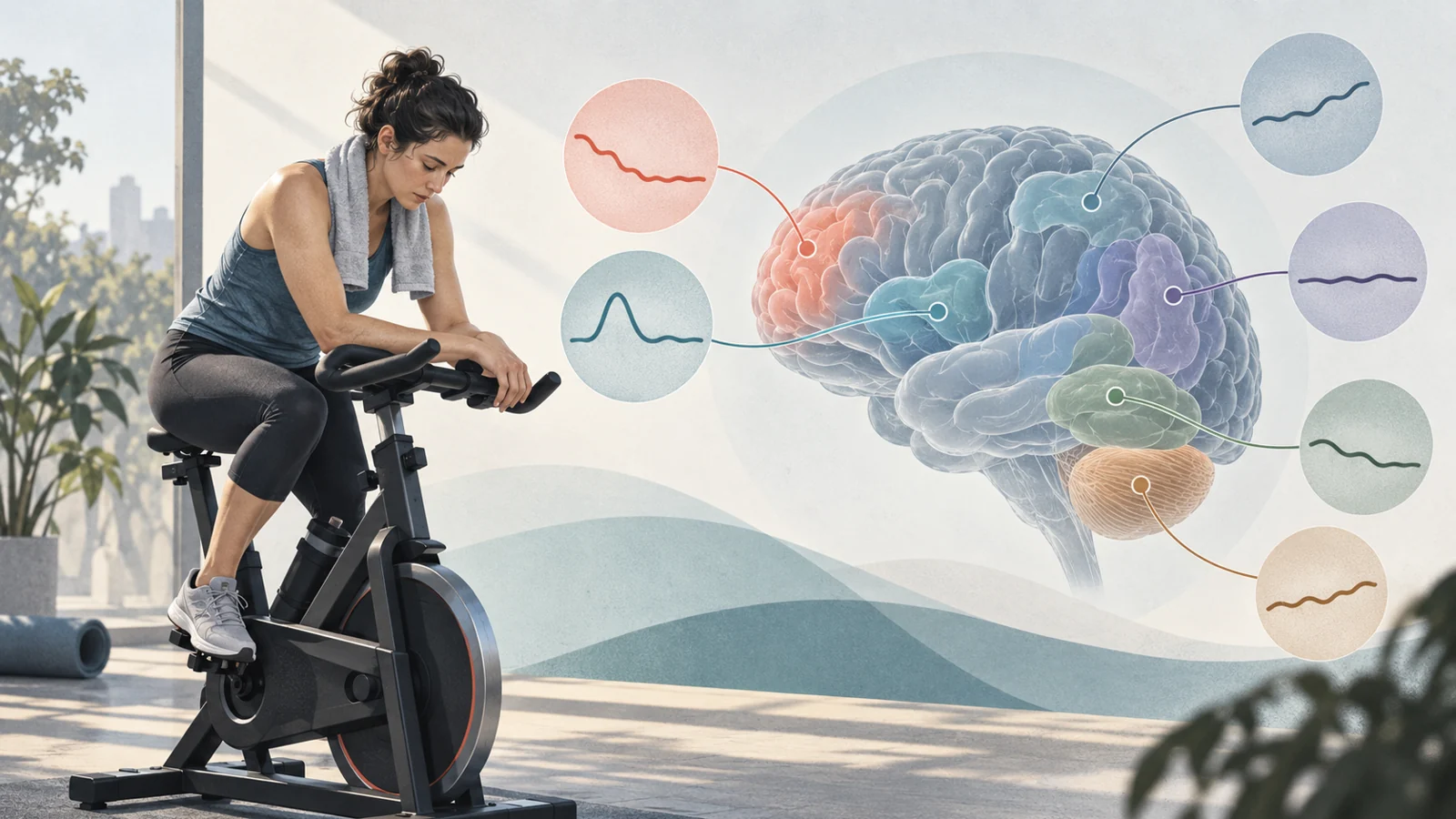 One strenuous ride changed brain chemistry readings in unexpected ways
