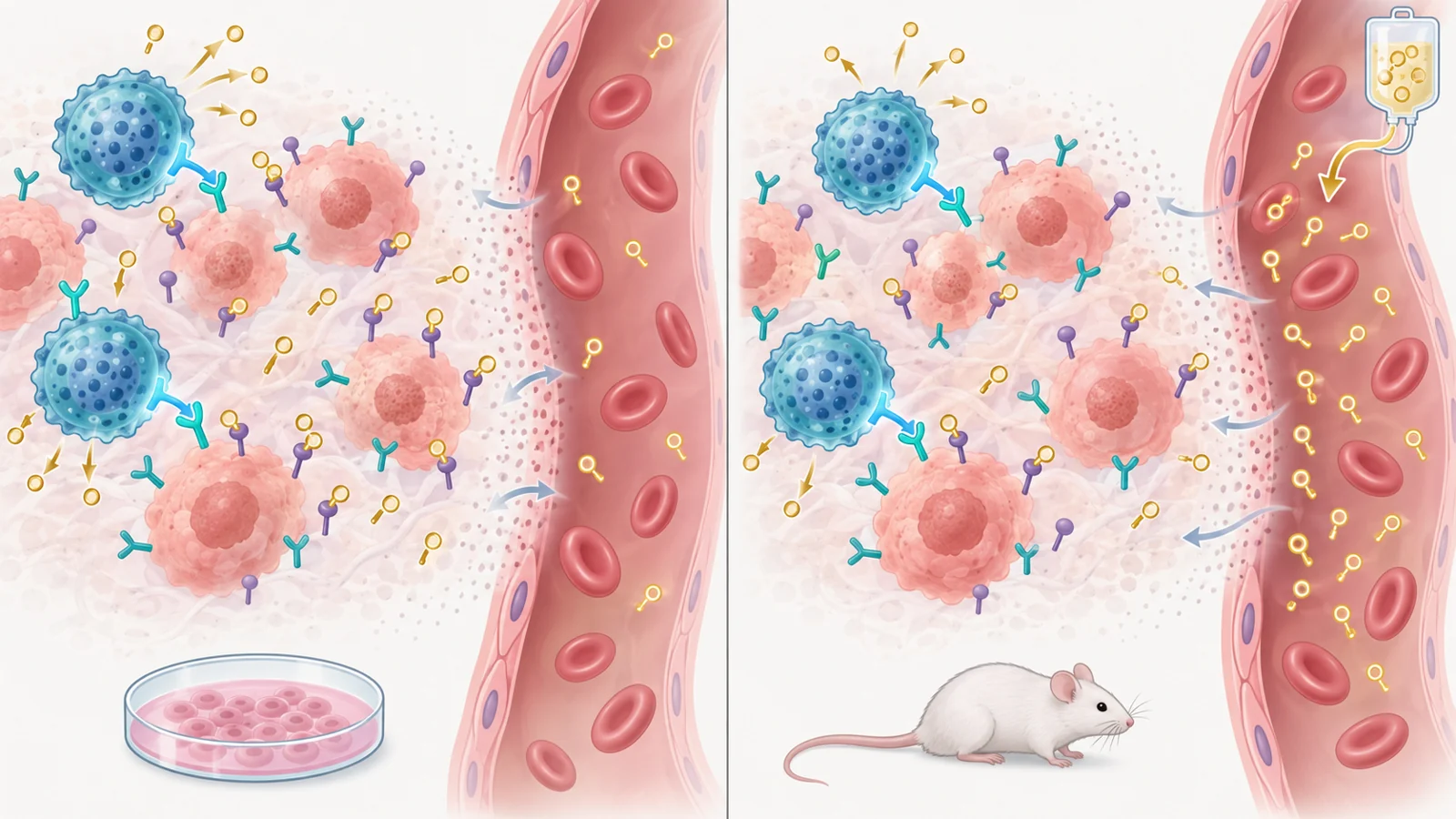 Engineered natural killer cells deliver an extra protein to mouse breast tumors