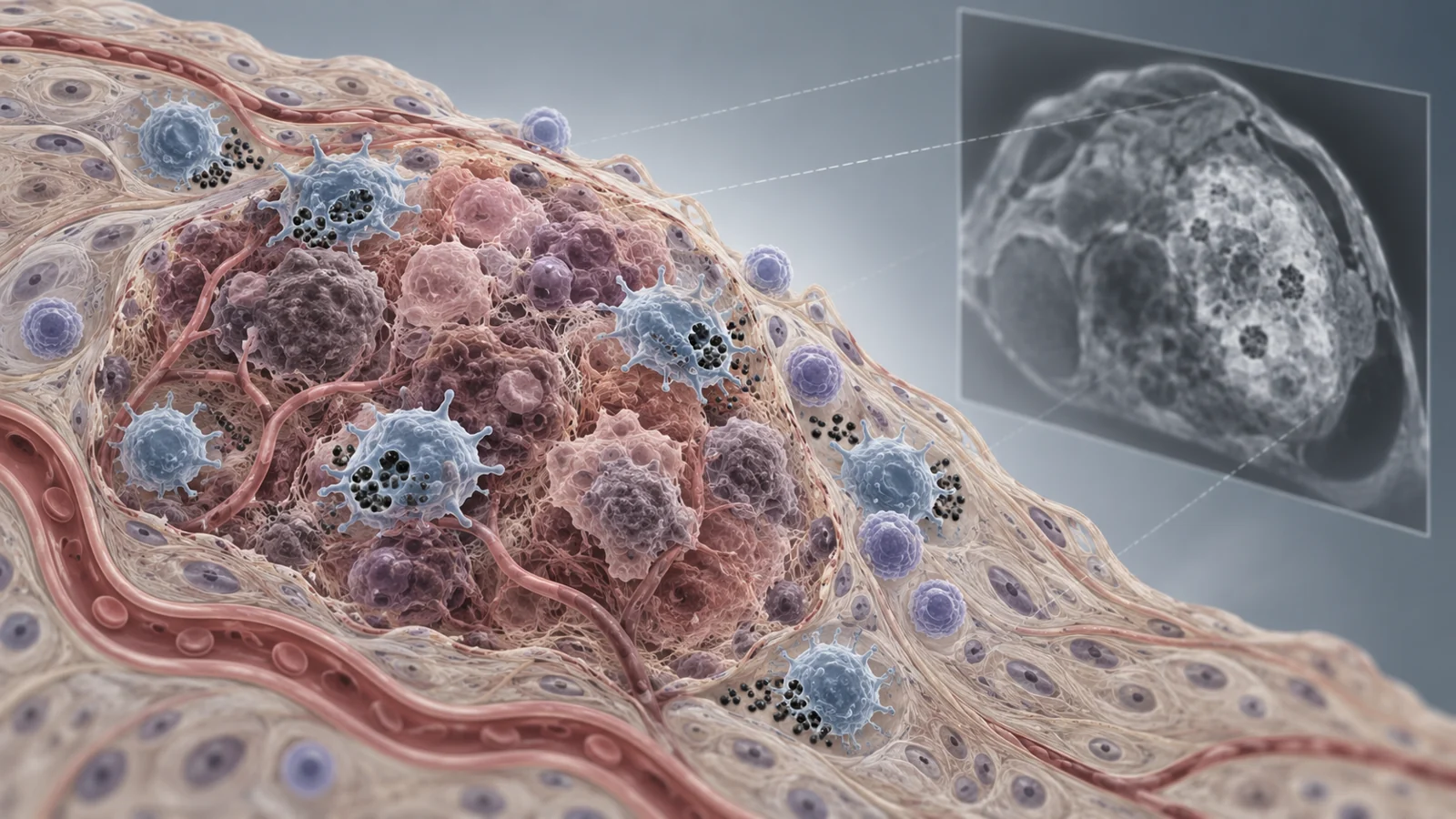 Can magnetic iron particles reshape tumors and show where immune cells go?