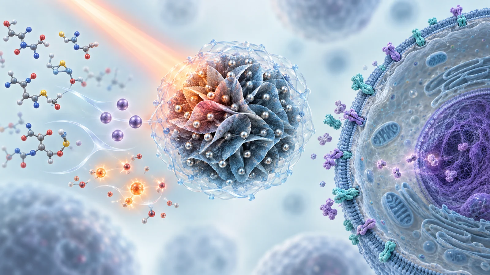 One coated particle brings light and tumor chemistry together