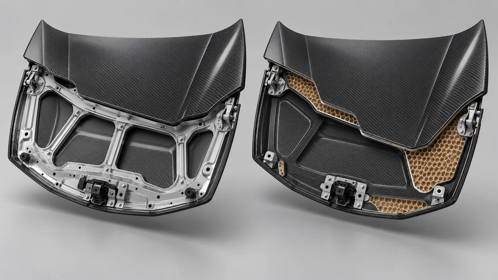 What happened when researchers bent and twisted a lighter hood?
