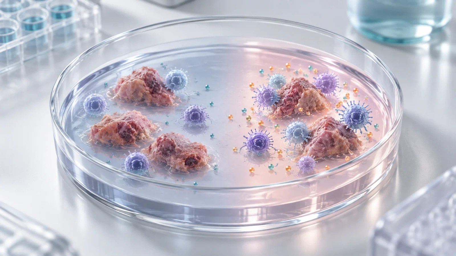 A tumor biopsy gets a control phase and a drug test in the same well