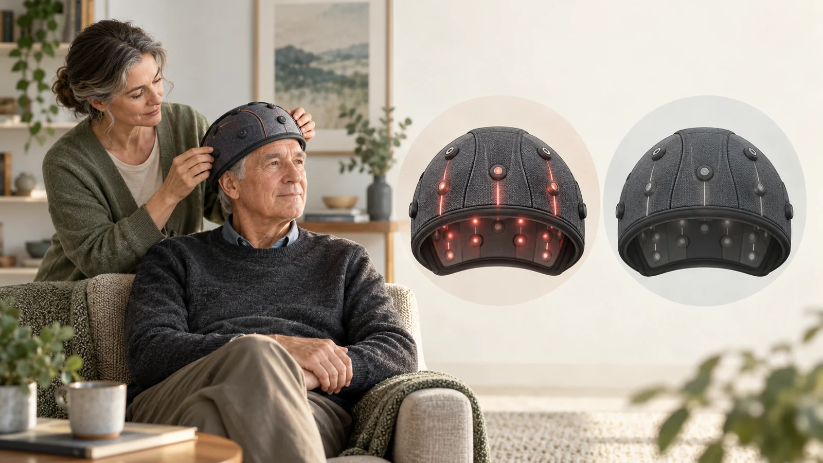 A planned test of active and imitation light caps in Lewy body dementia