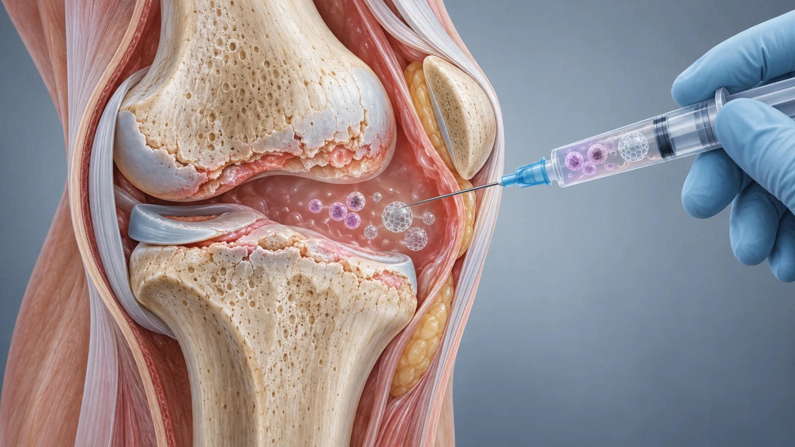 Helping transplanted stem cells work in an inflamed osteoarthritis joint