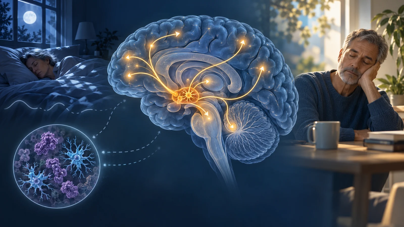 How the brain’s wakefulness system connects disrupted sleep with Alzheimer’s disease