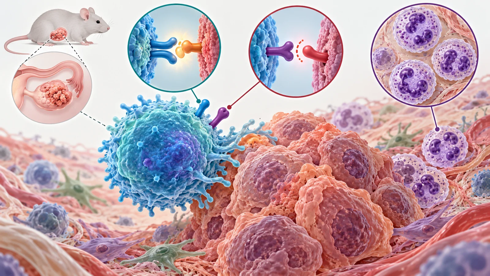 What held vaccine-primed T cells back in ovarian tumors?