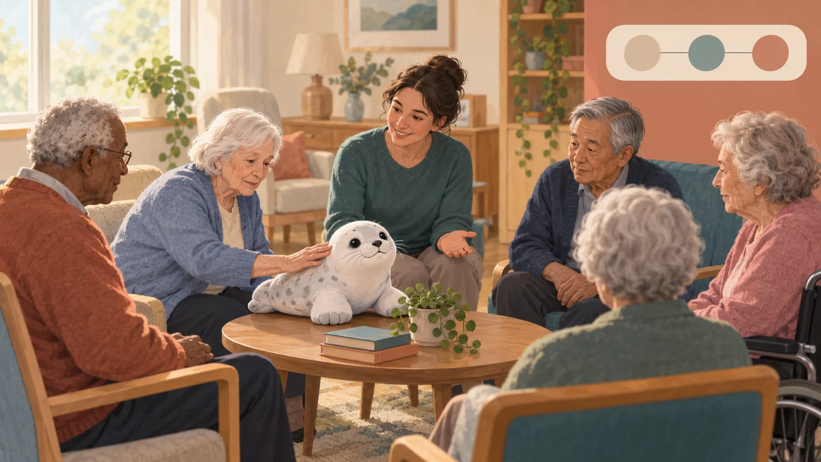 In residential care, enjoying a robot is not the same as feeling better