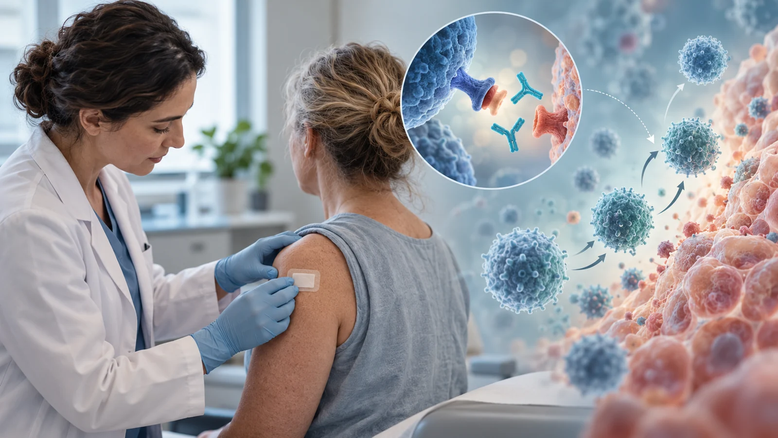 What did a biopsy reveal about this patient’s skin changes?