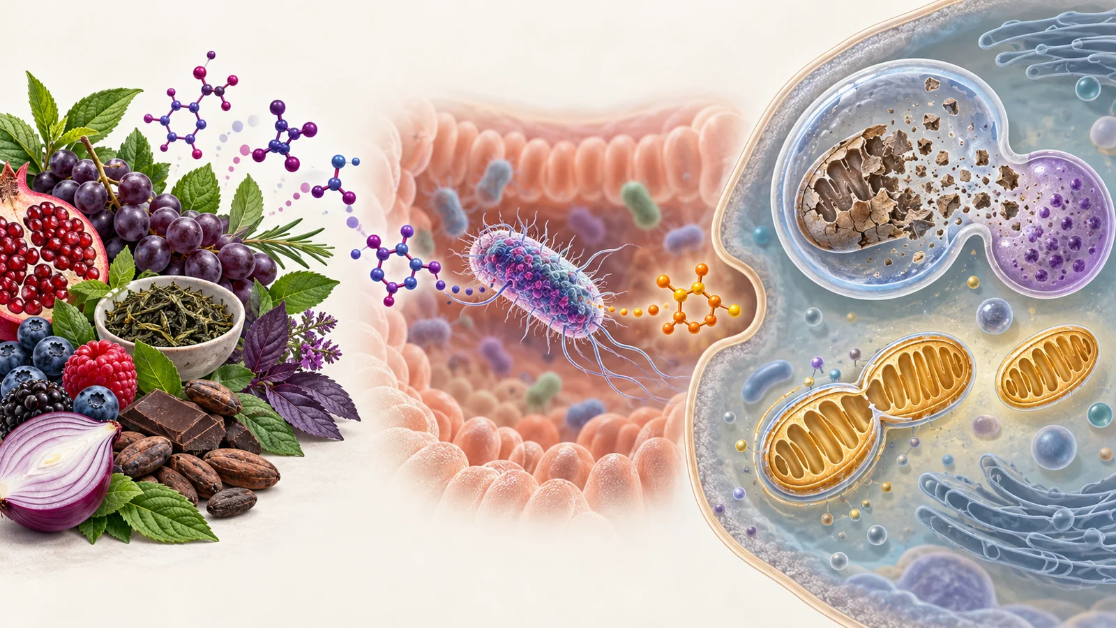 How gut microbes may shape plant compounds’ effects on cellular energy