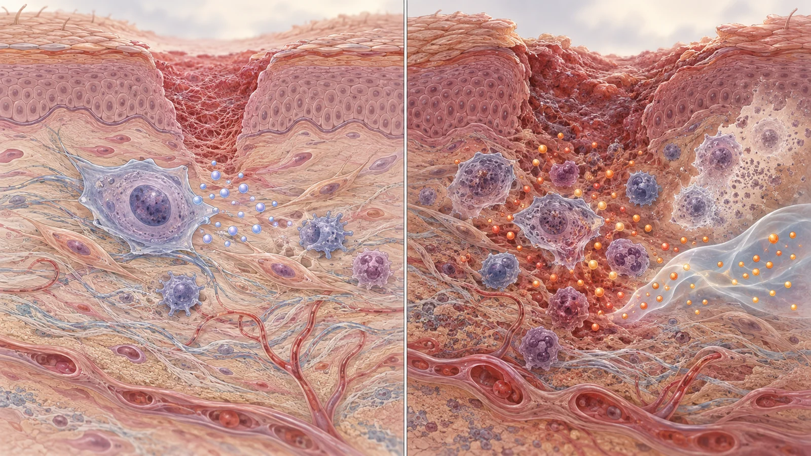 Why clearing aging-related cells may complicate wound repair