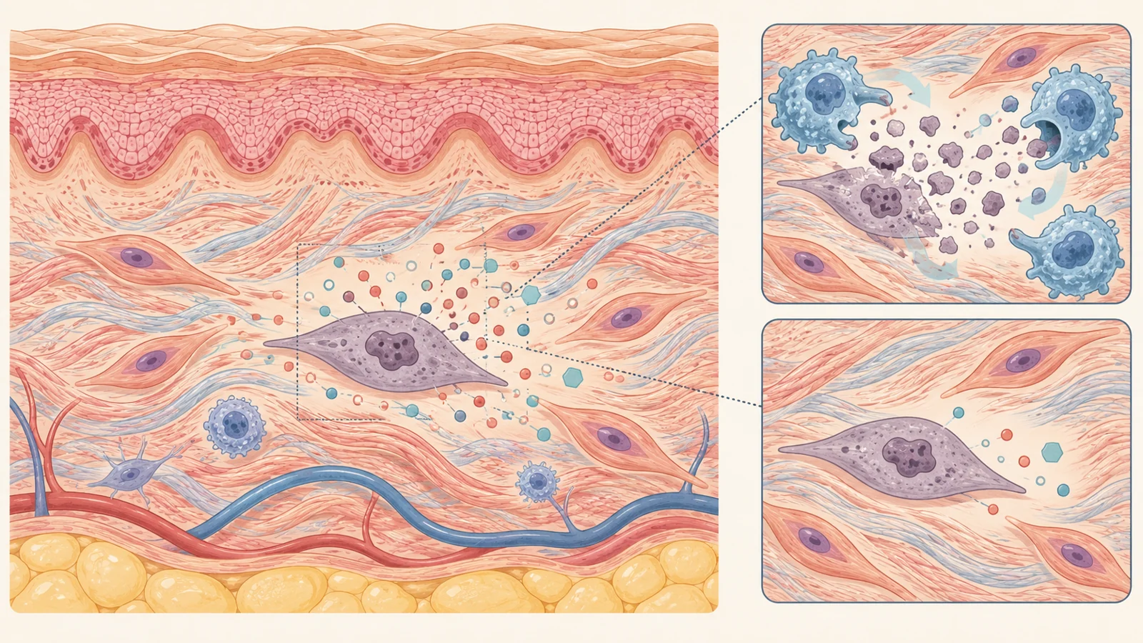 Can aging skin benefit from clearing cells that stopped dividing or quieting their signals?