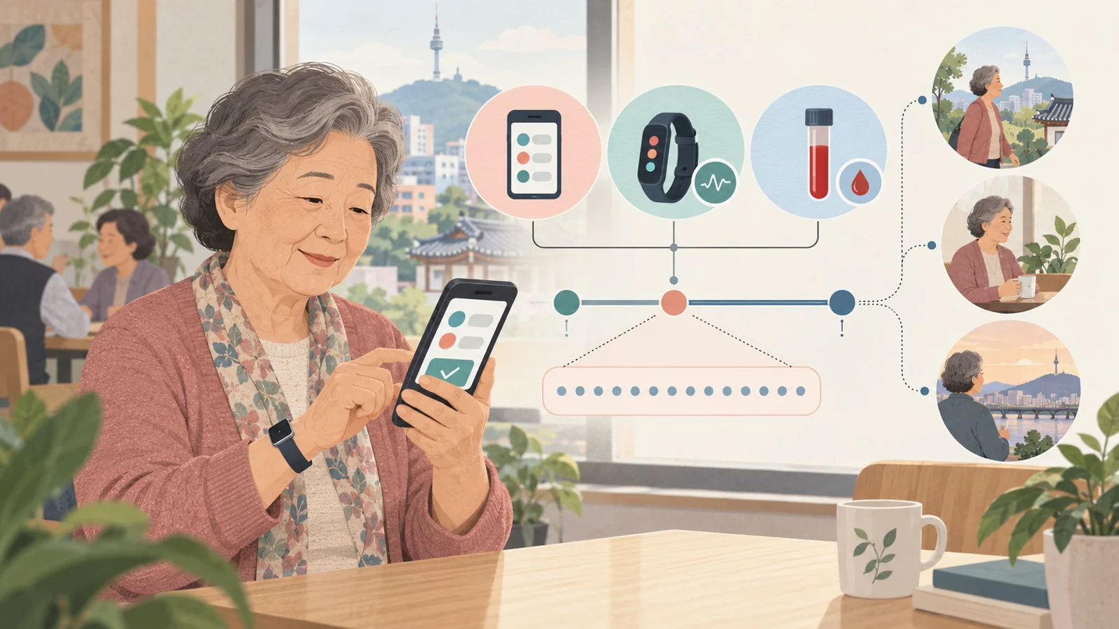 How daily stress and thinking may change across a year in Seoul