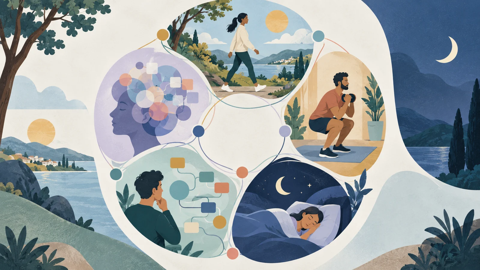 A whole-day view of activity, sleep, and thinking in later life