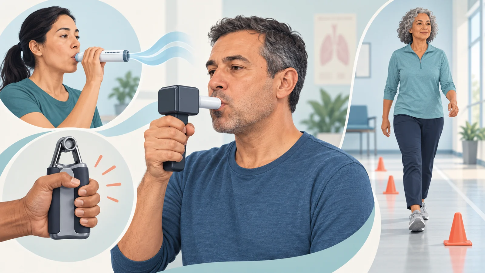 How a sleep-apnea study pairs breathing-muscle tests with whole-body function