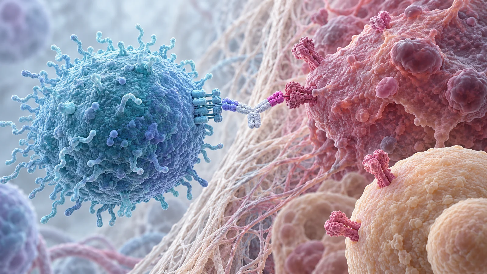 Why have T-cell engagers advanced further in blood cancers than solid tumors?