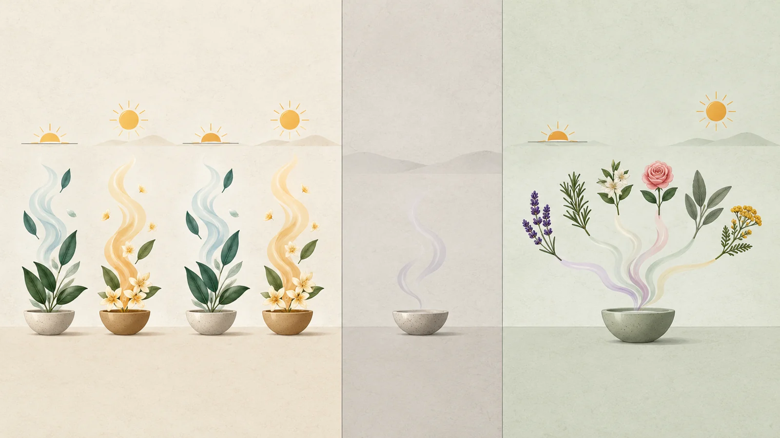 A morning-to-afternoon scent routine meets an all-day blend in dementia care