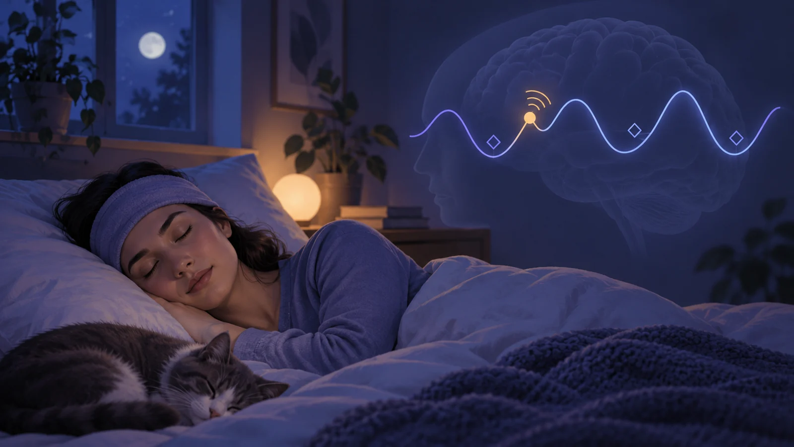 Can a sleep headband deepen sleep at home in Alzheimer’s disease?