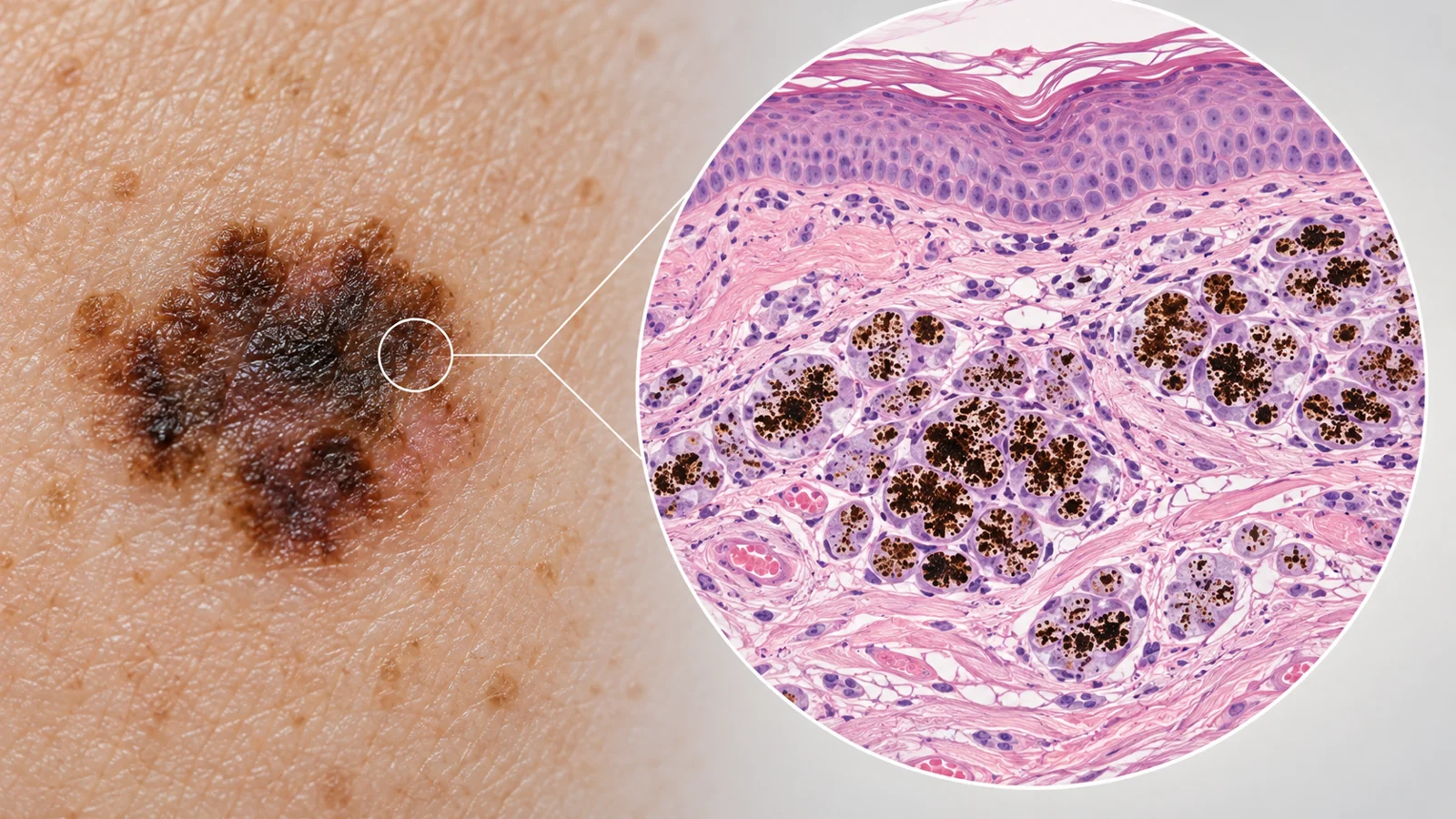 What can a melanoma-looking spot reveal after immunotherapy?