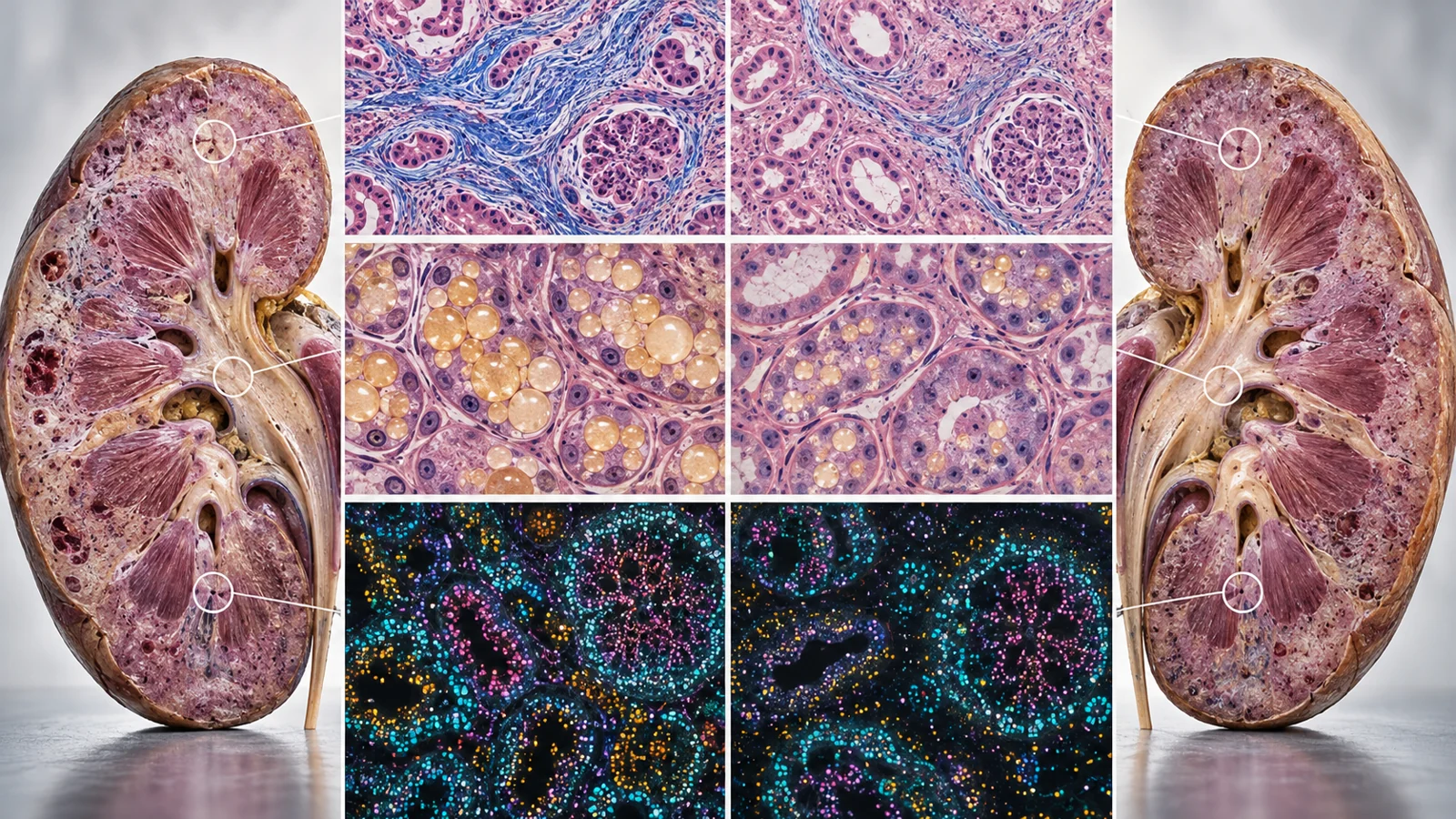 What changed in old mouse kidneys after eight months of treatment?
