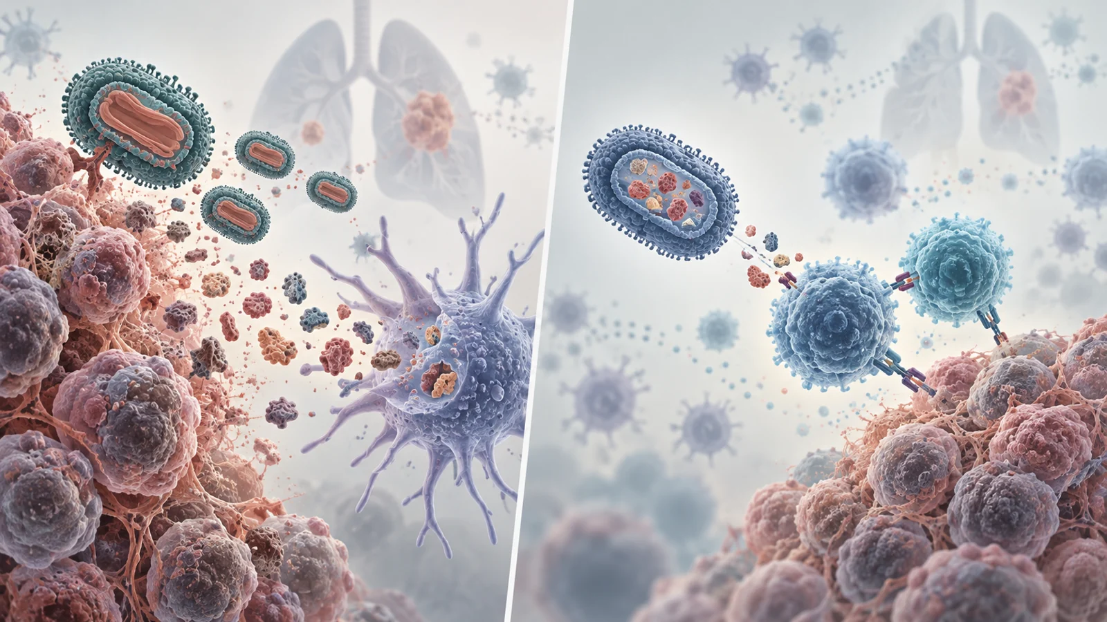 How a virus used in smallpox vaccines could trigger an immune response beyond a lung tumor